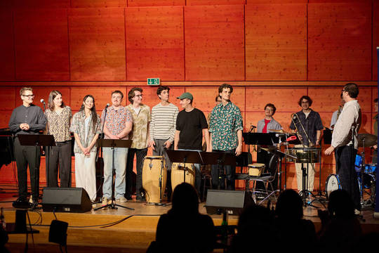13.03.2026 I Linus Rebmann Trio & Salsa-Ensemble der HMDK Stuttgart I Foto: Frank Bieg