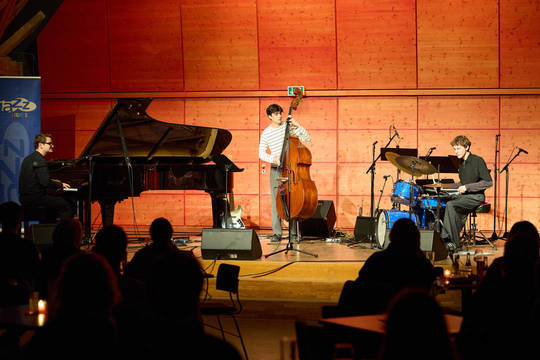 13.03.2026 I Linus Rebmann Trio & Salsa-Ensemble der HMDK Stuttgart I Foto: Frank Bieg